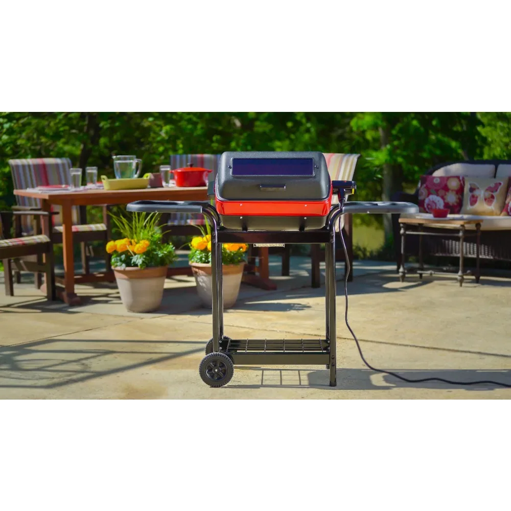 Americana 200sq. Inch Electric Cart Grill with Wire Shelf Electric Grill  Electric Grills Smokeless 21.50 X 40.50 X 21.50 In - AliExpress