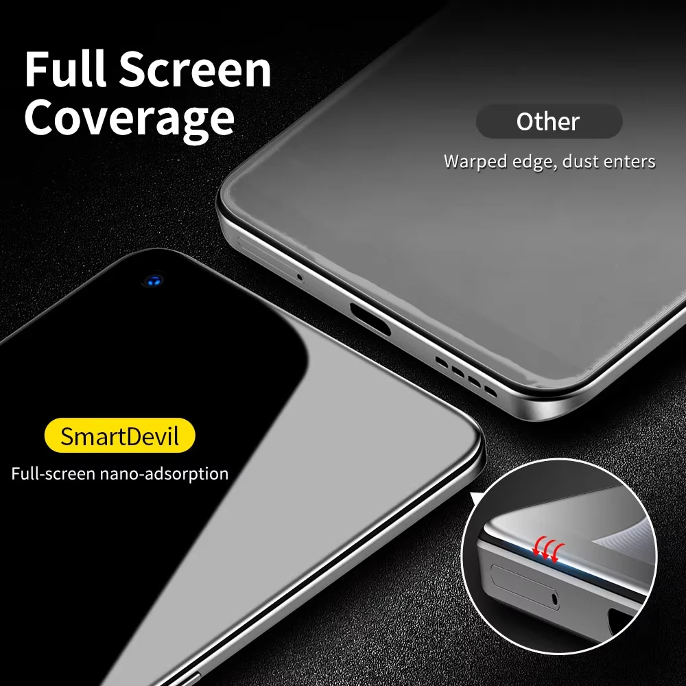 Ultra Clear Tempered Glass Full Cover Screen Protector - 5 Pack