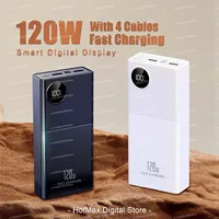 50000 mAh Fast Charging Power Bank Large Capacity Portable 66W Chargers With Four Cable Power Banks  External Battery For Xiaomi 1