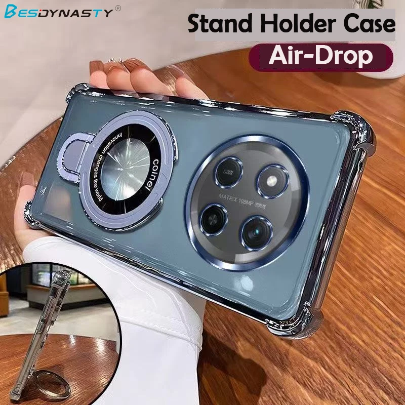 Shockproof Magnetic Stand Clear Cover Case