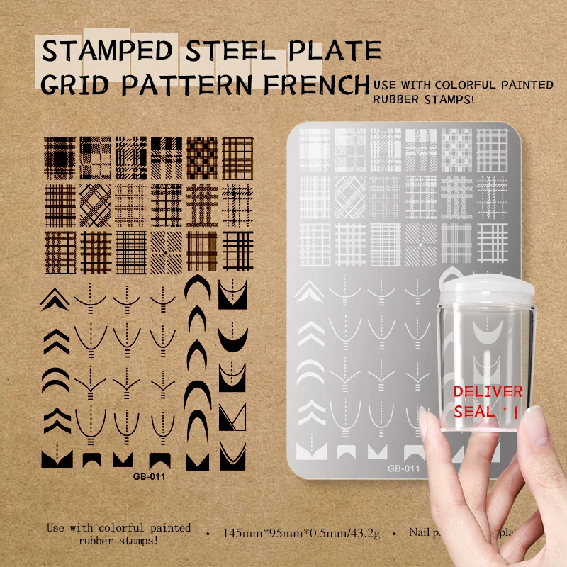Floral Lace & Butterfly Nail Art Stamping Kit