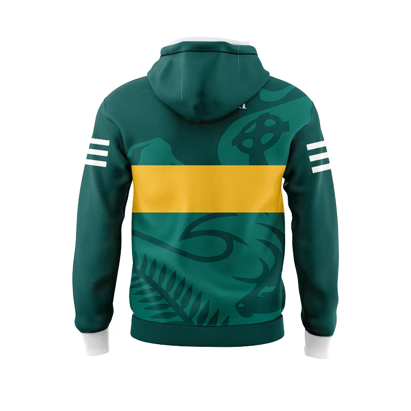 Kerry Home Away Rugby Hoodie Jersey Winter Brushed Sweater Men Pullover Street Jacket