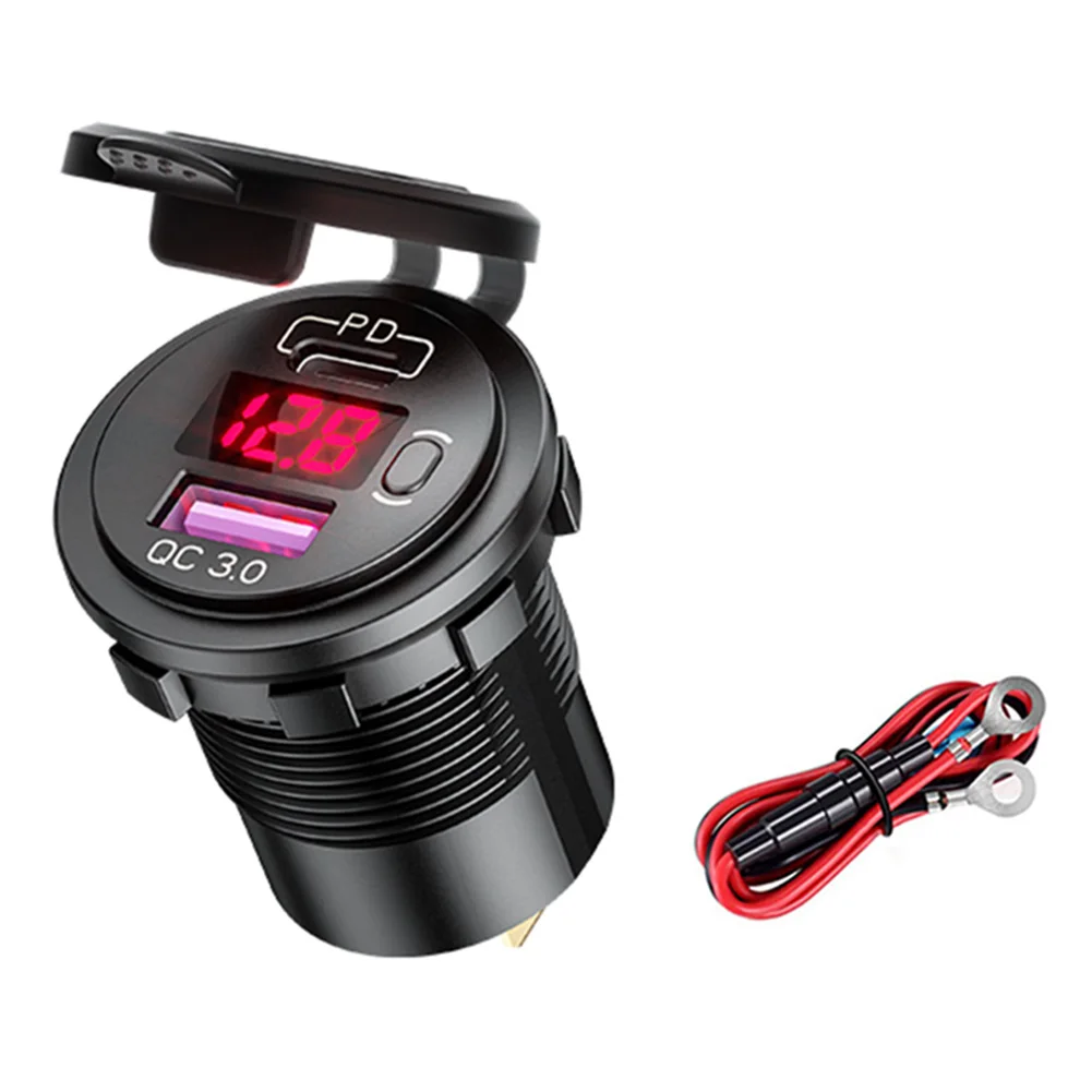  USB  ޴ , DC 12V-24V QC 3.0 PD , LED а 