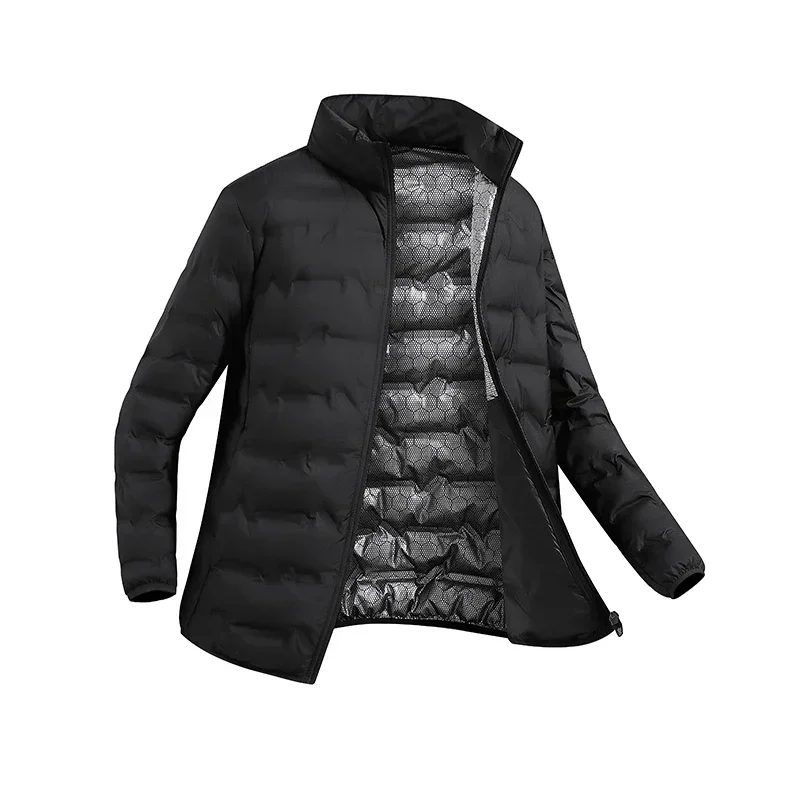 Mens Down Jacket Stand Collar Slim Short Warm Sports Winter