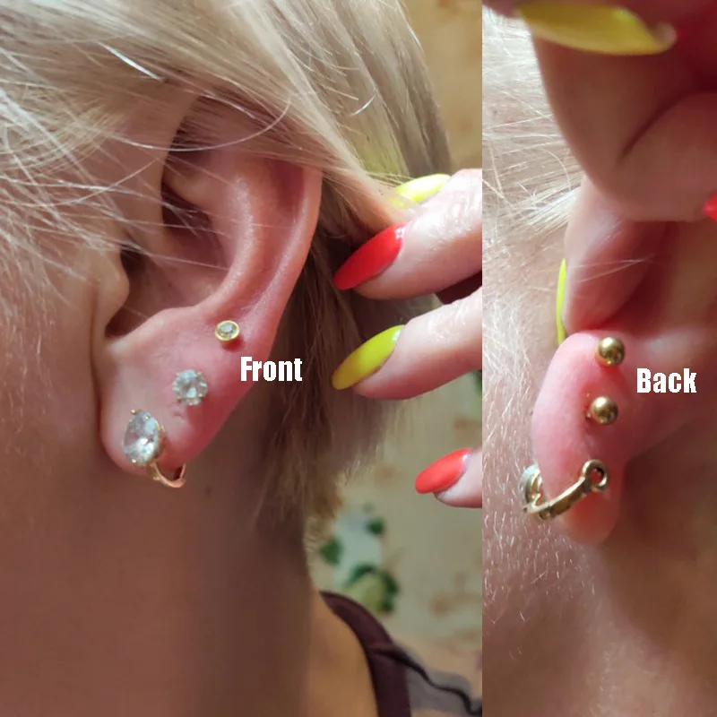 Ear Piercing Tool Piercing Jewelry Body Piercing Earrings Ear Piercing Jewelry Ear Studs Metal Jewelry Body Piercing Jewelry Body Jewelry Piercing Tool 316L Surgical Steel Ear Stud Disposable Sterile Piercing Stud with Safe Ball Buckle Set Piercing Gun