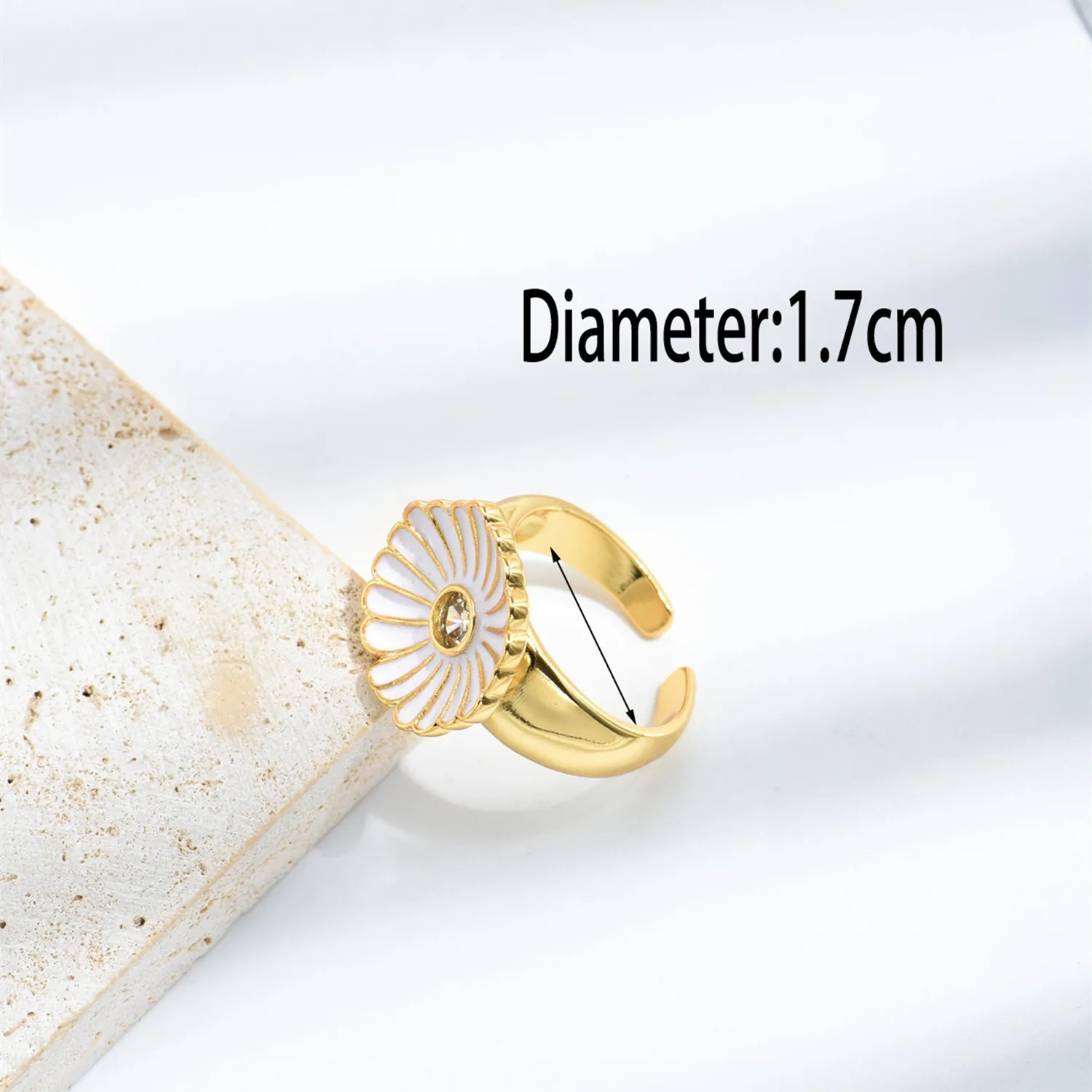 2021 INS Color Rainbow Fashion Rings For Women Finger Jewelry Clear CZ Colorful Neon Enamel Open Adjusted Dome Ring