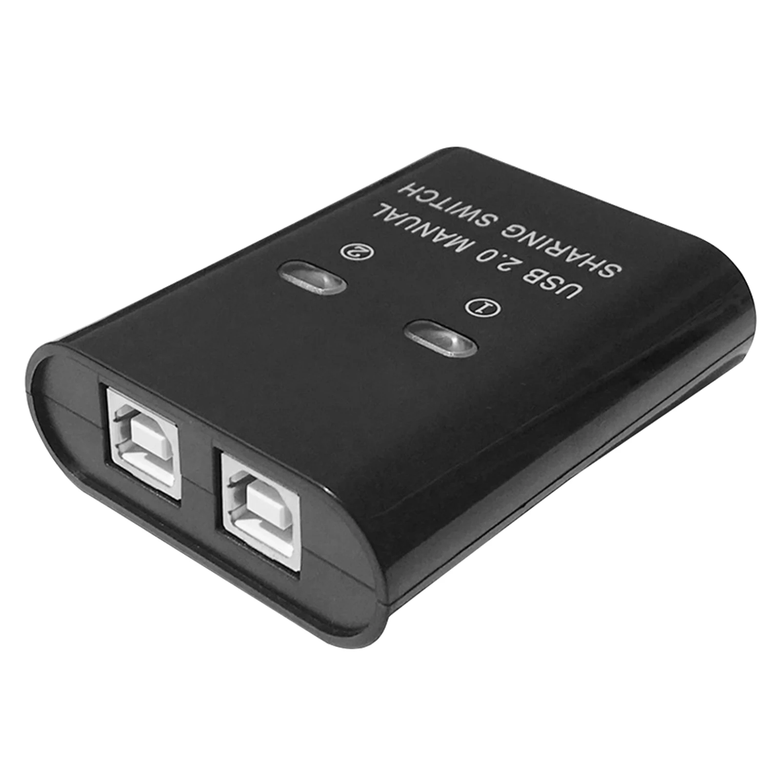 Electronic Button Home Office 2 Port Long Distance Manual 2 In 1 Out Plug And Play Efficient Splitter Converter USB Printer Hub usb splitter converter