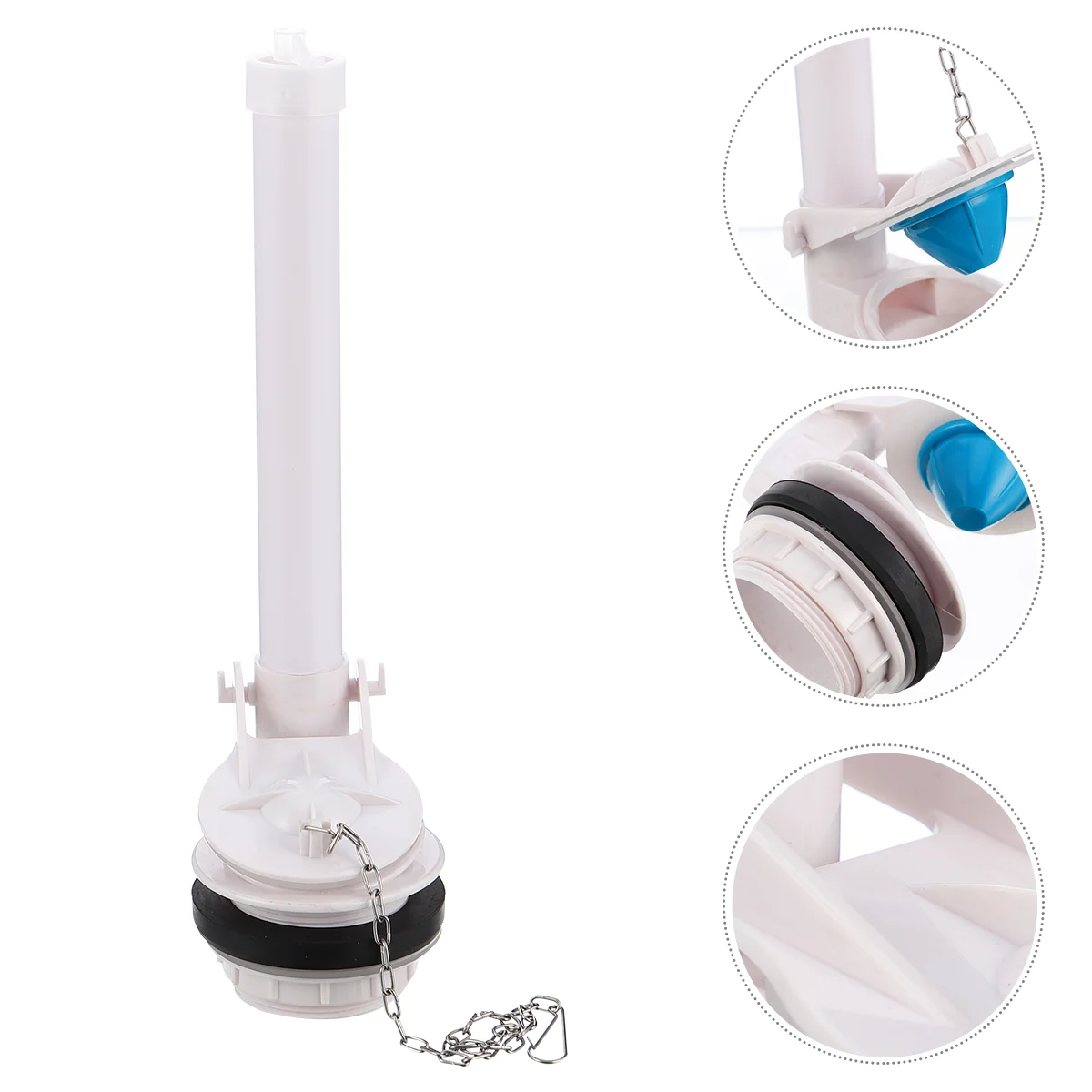 

Durable Toilet Flush Repair Kit with Chain and Flapper Toilet Tank fitting