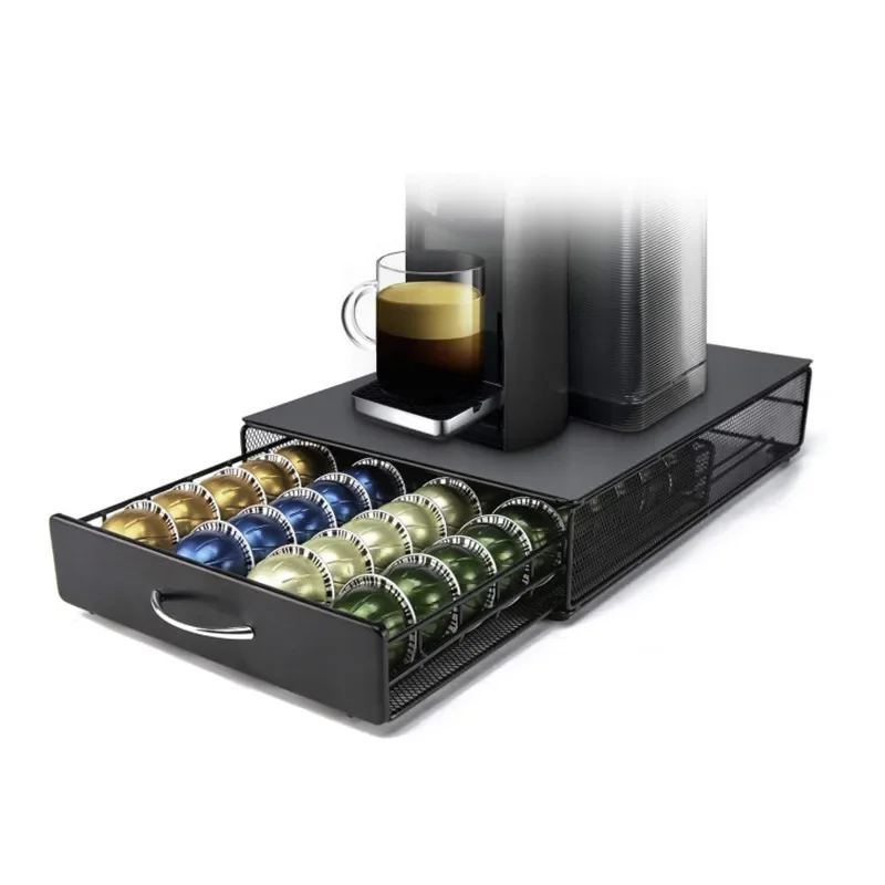 QWORK Porta Capsule Caffe - Cassetto per Capsule Compatibile con Nespresso  Vertuo Vertuoline - capacità 40 Capsule : : Casa e cucina