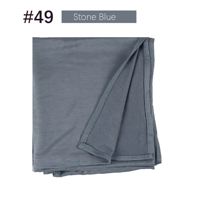 Muslim Women Premium Instant Cotton Jersey Hijab Scarf Jersey Hijabs Scarves With Hoop Pinless HeadScarves 53 colors 49