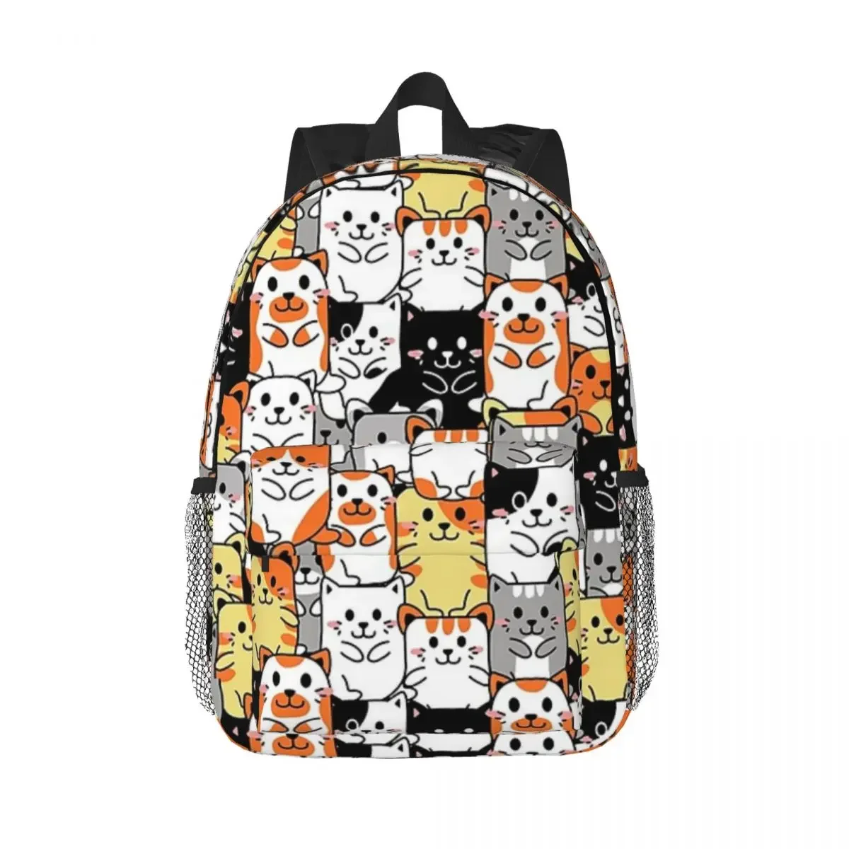 

Cute Cats Face Backpacks Teenager Bookbag Casual Students School Bags Laptop Rucksack Shoulder Bag Large Capacity