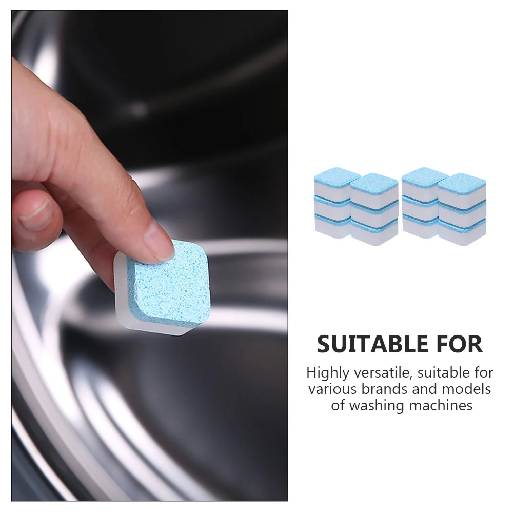Washing machine cleaner tablets 12 Pcs Cleaning Tablet Washing Machine Cleaner Washer Supplies Tank Effervescent Clothes Accessory