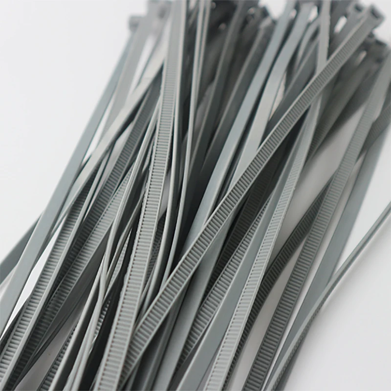 Nylon Cable Ties Cable Ties Cable Tie Nylon Zip Ties 50pcs grey color Self-locking plastic nylon tie cable tie fastening ring 5X200 cable zip wraps strap nylon