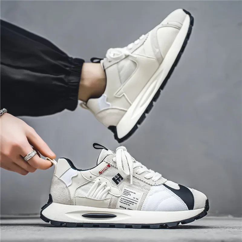 SYTK Fashion Designer Men Shoes Dissolve Thick Shoes Casual Sneakers Men Platform Trend  Chunky Sneakers Walking Shoes 6