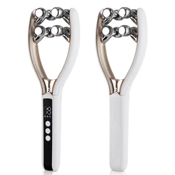 V - Shape Lifting Microcurrent Facial and Neck Massager Roller - USB Type - C (White)