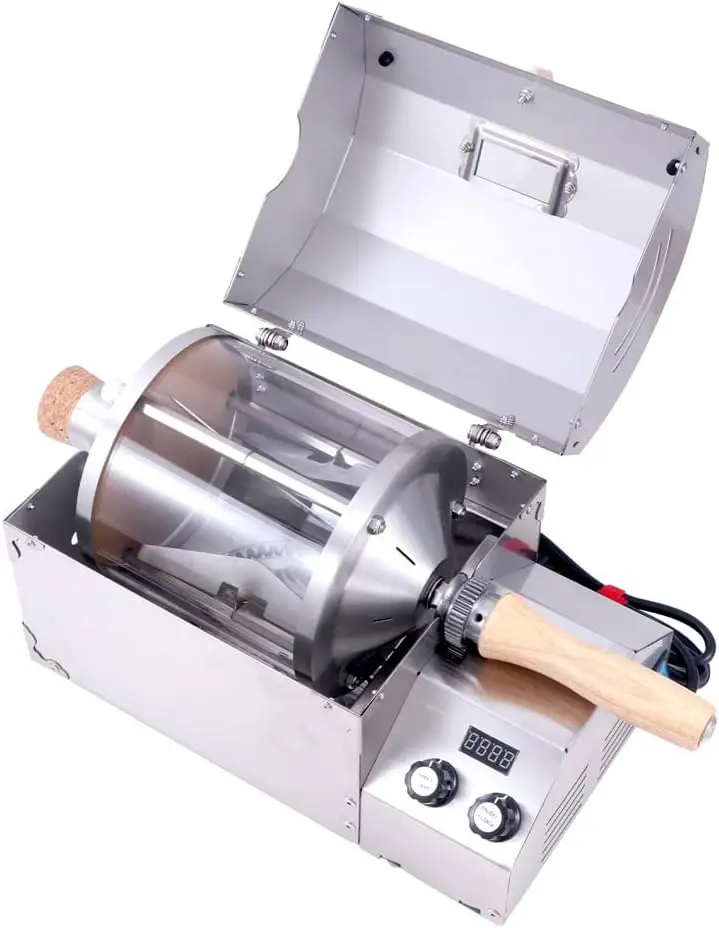 Electric Home Coffee Roaster Roasting Machine Nuts Barista Home 450g Electric Coffee Bean Roaster Machine Grain Dry 110V