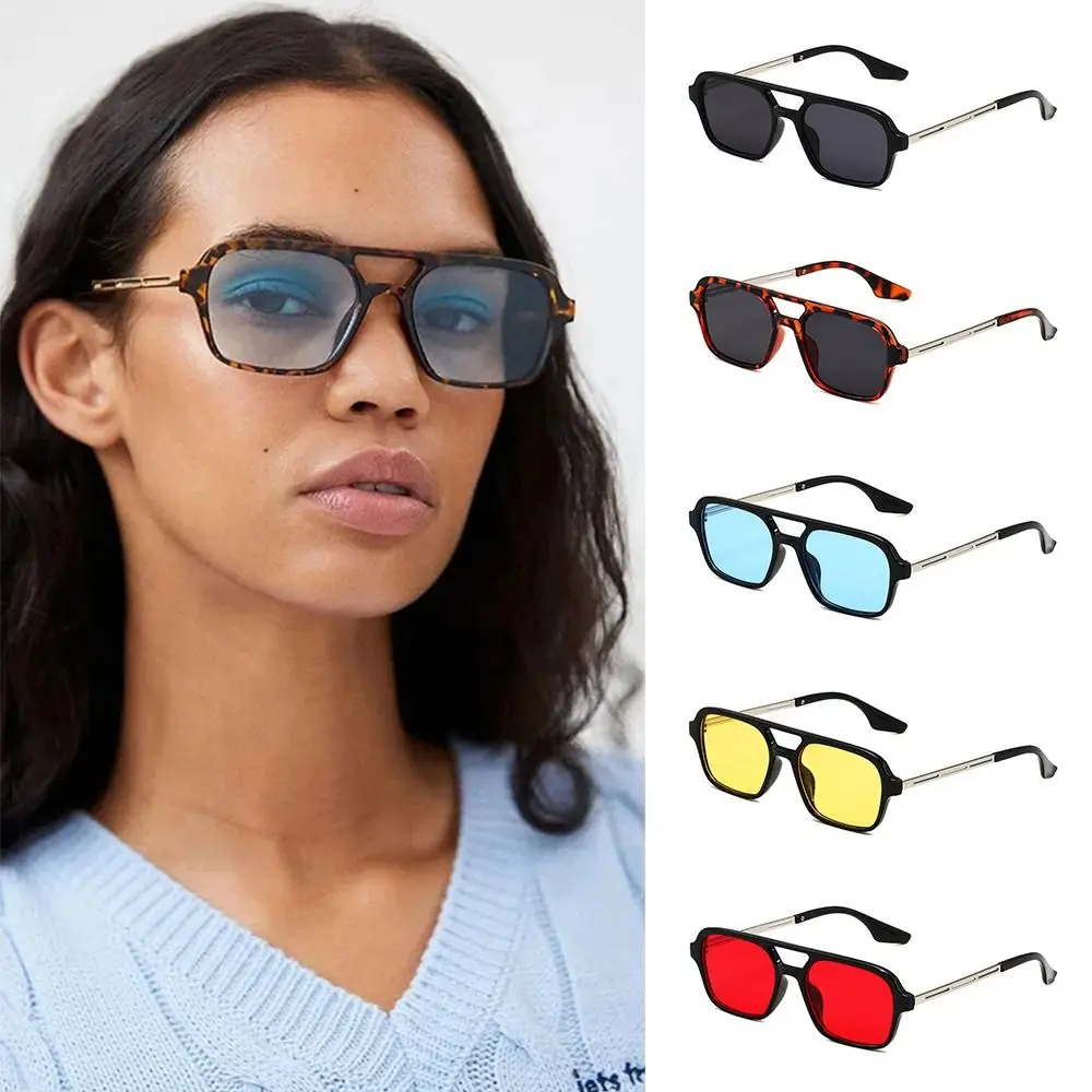 

Солнцезащитные очки в винтажном стиле UV400, роскошные брендовые солнечные аксессуары в квадратной оправе, с защитой от ультрафиолета, для пляжа, путешествий, улицы, лето