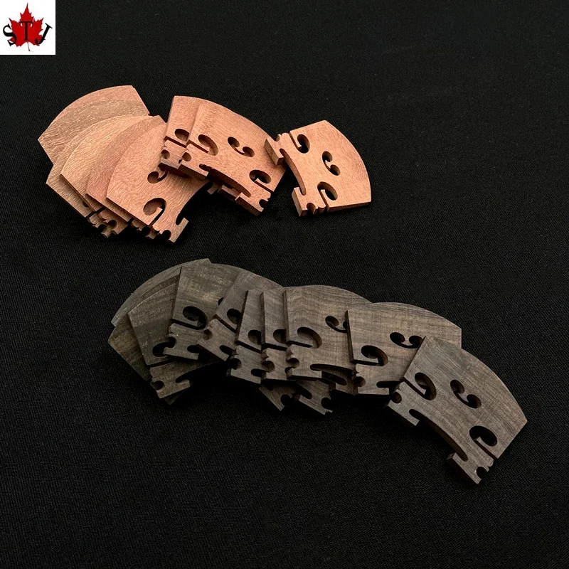 Import Grade 2pcs1 Natural pure ebony/rosewood 4/4 violin bridge bridges， Violin Parts fittings