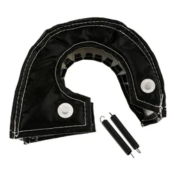 Titanium Fiber Turbo Heat Shield Blanket - High-Temperature Insulation Wrap (Black)