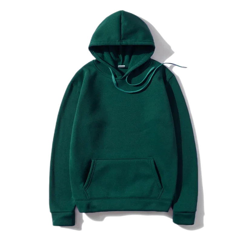 Men's and Women's Solid Color Pocket Hoodies Sports Fitness Sweatshirts Fashionable Casual Pullovers Multi Color 5