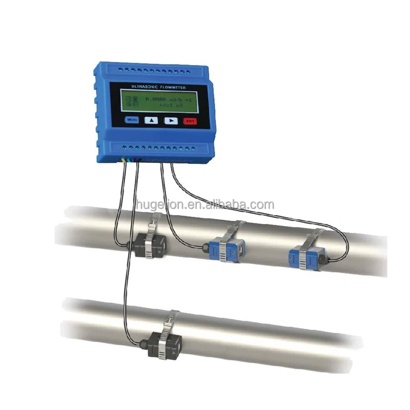 

Low cost clamp on module ultrasonic flow meter remote modular type water ultrasonic flowmeter