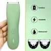 Body Hair Trimmer for Men Balls Waterproof Green Electric Shaver Trimmer Machine for Man Shaving Groin Trimmers Sensitive Areas 1