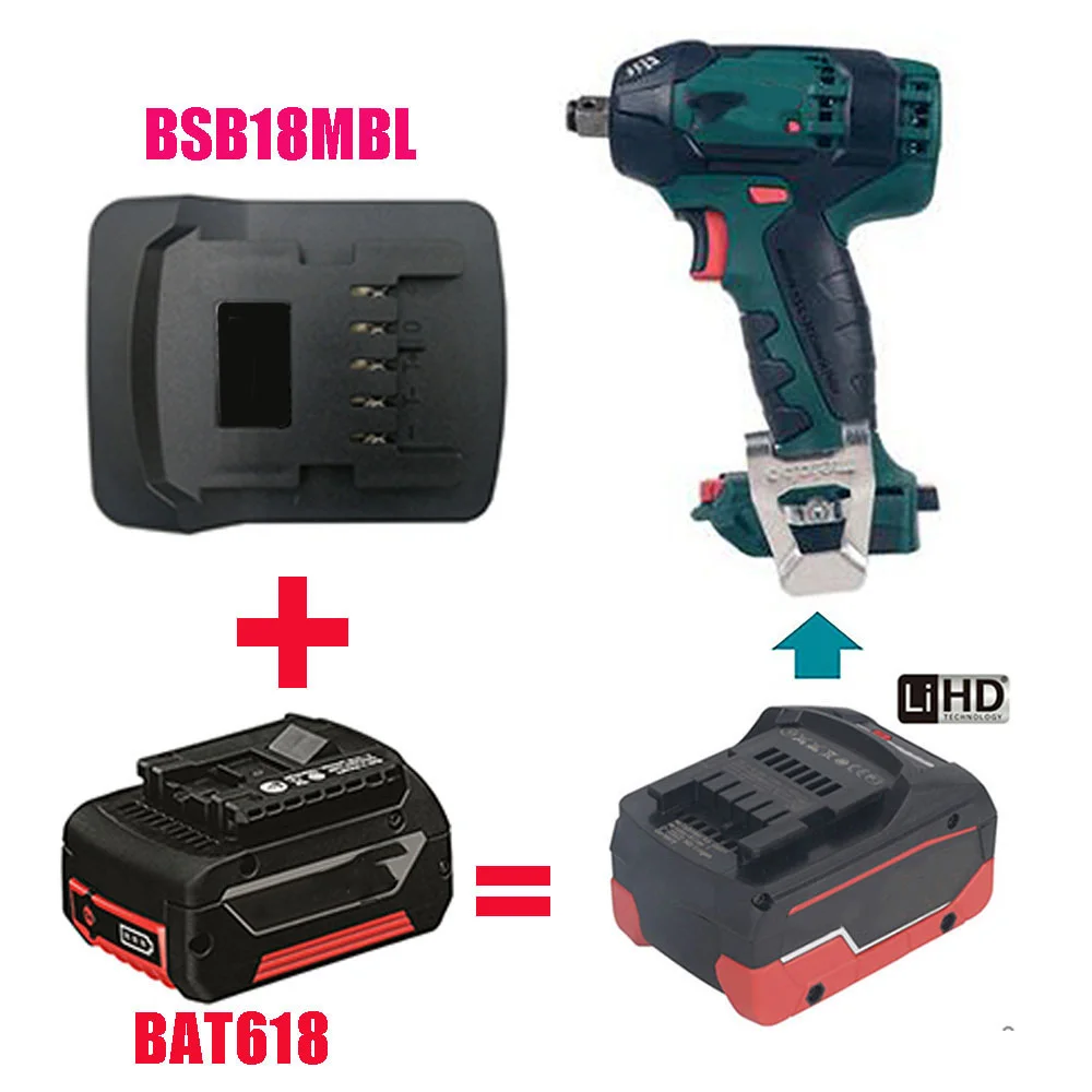 Adapter BSB18MTL BSB18DWL Konverter Für Basch 18V Li-Ion Batterie Für Makita Für Milwaukee Für Dewalt Für Hitachi für Worx werkzeug – Detail 23