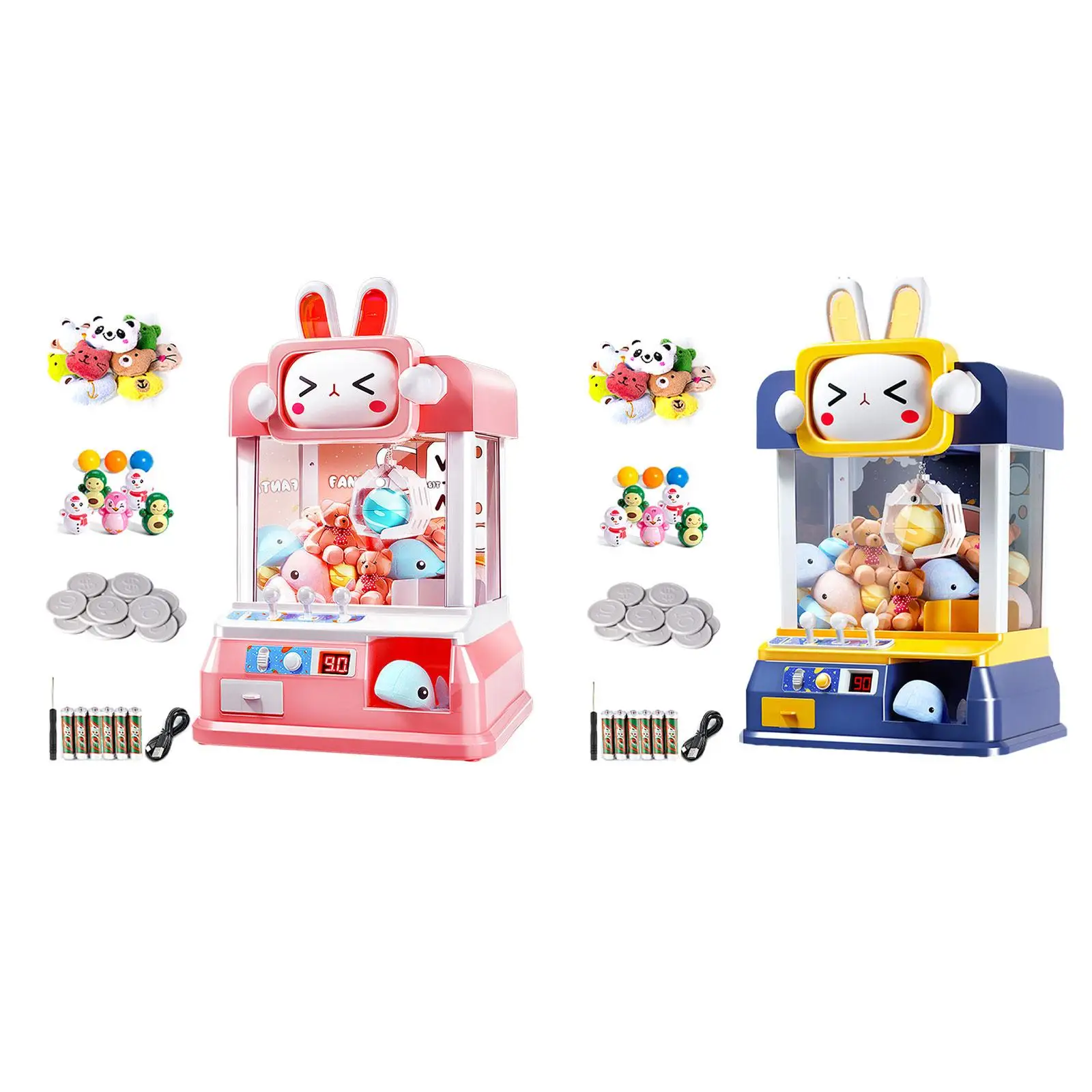 

Claw Machine Table Game Novelty Family Game Toy Mini Electronic Arcade Game Valentines Day Gifts Party Favors for Children