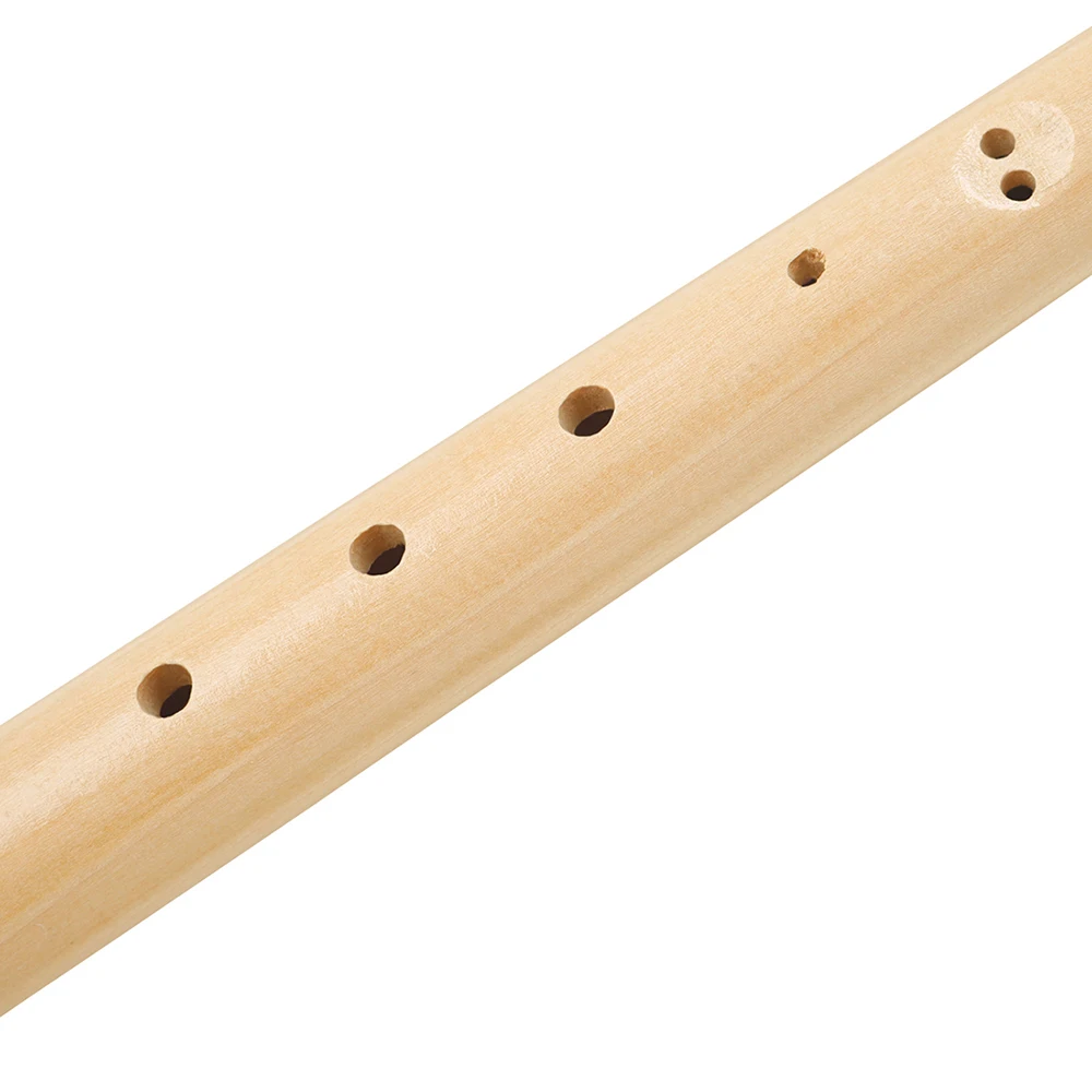8 Hole Recorder Wood Color Wood Flute Suitable for Children & Adults to Learn Musical Instruments Flute