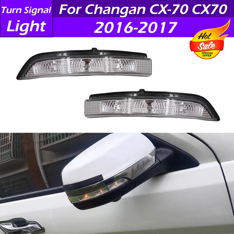 LED Rearview Mirror Turn Signal Light Side Mirror Rearview Indicator Rear View Turning Lamp For Changan CX-70 CX70 2016 2017