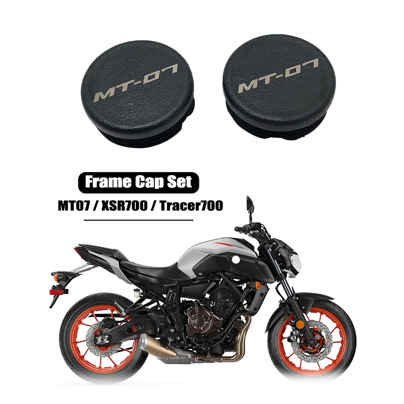 

MT07 Frame Hole Cover Caps Plug Decorative Frame Cap Set Fit For Yamaha MT-07 Tracer700 XSR700 2013-2021 Motorcycle Accessories