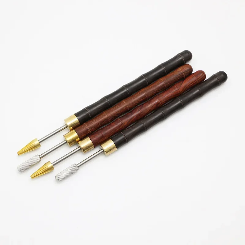 DIY Leather Edge Treatment Roller Pen Sandalwood Brass Head Edge Oil Pen Color Leather Craft Tools leather tools leather craft tool kit leather craft tools leather craft tool