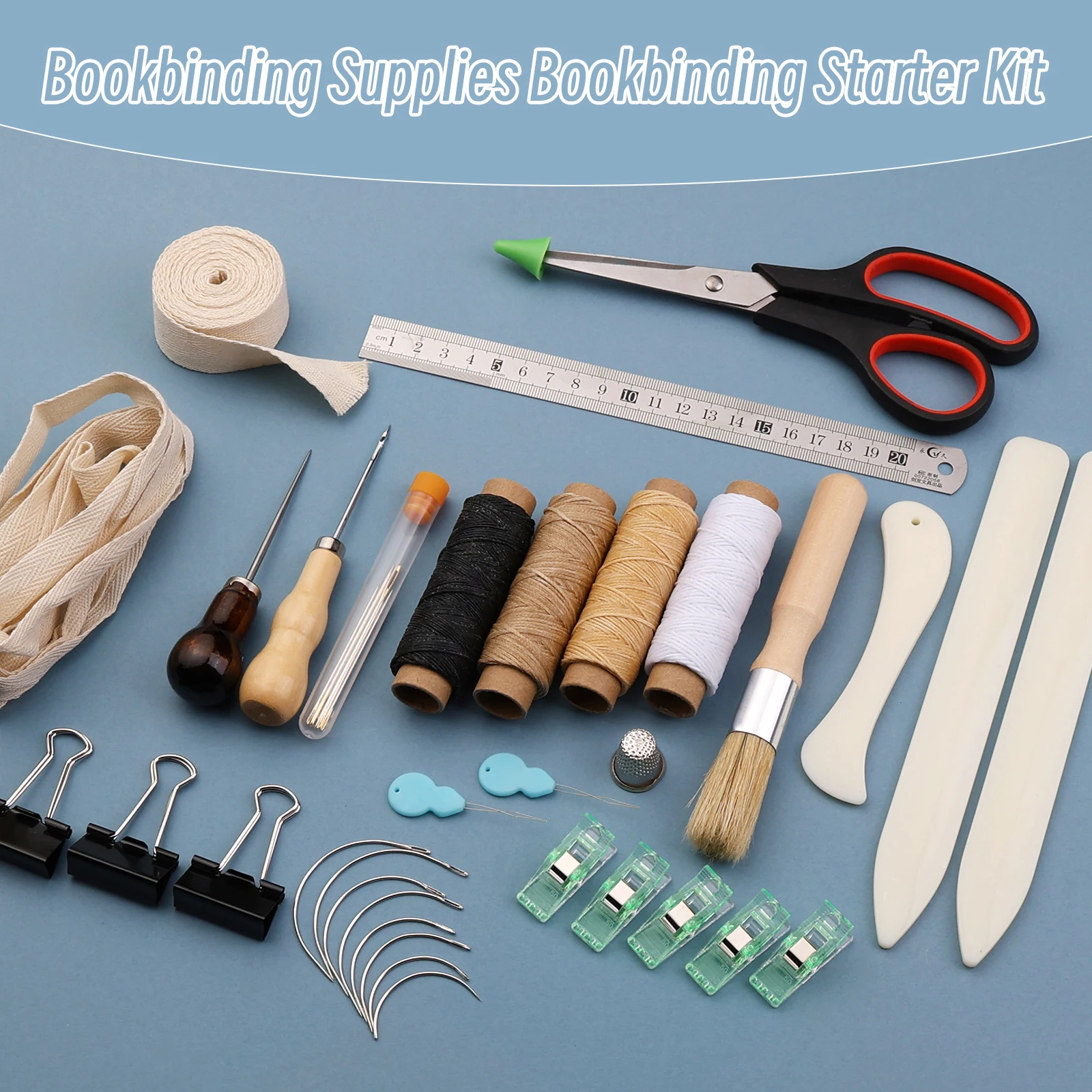 41 Pcs Bookbinding Tools Set 3 Pcs Bone Folder Paper Creaser Paper Folding Tool Book Binding Starter Tools Kit Bookbinding bookbinding kit