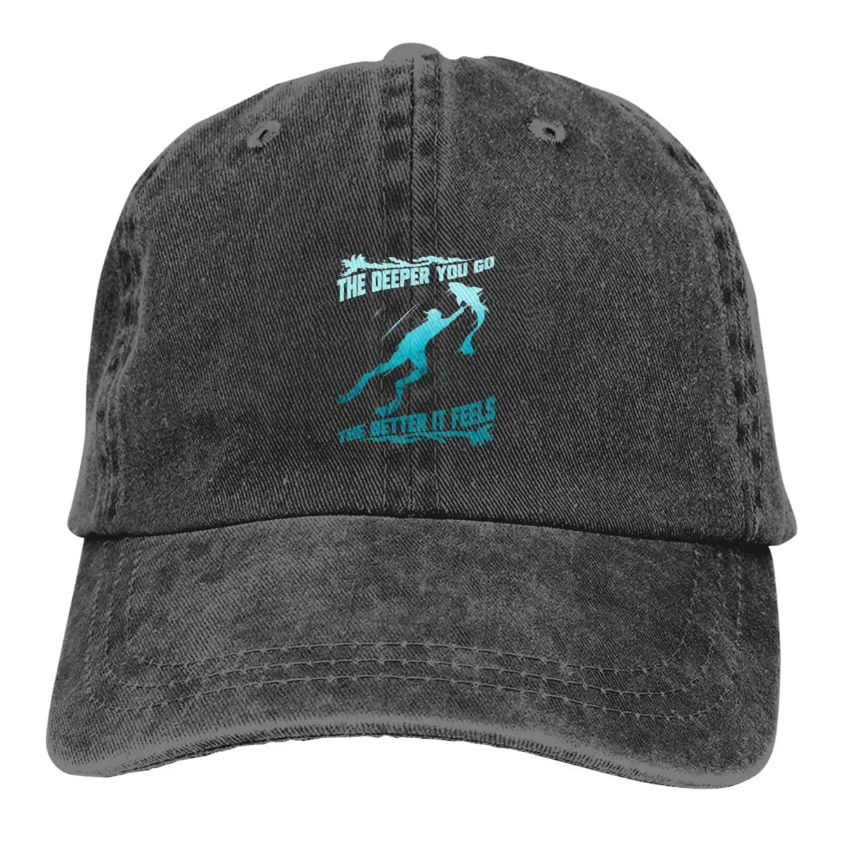 

Freediving Fishing Baseball Caps peaked Cap Sun Shade Hats for Men