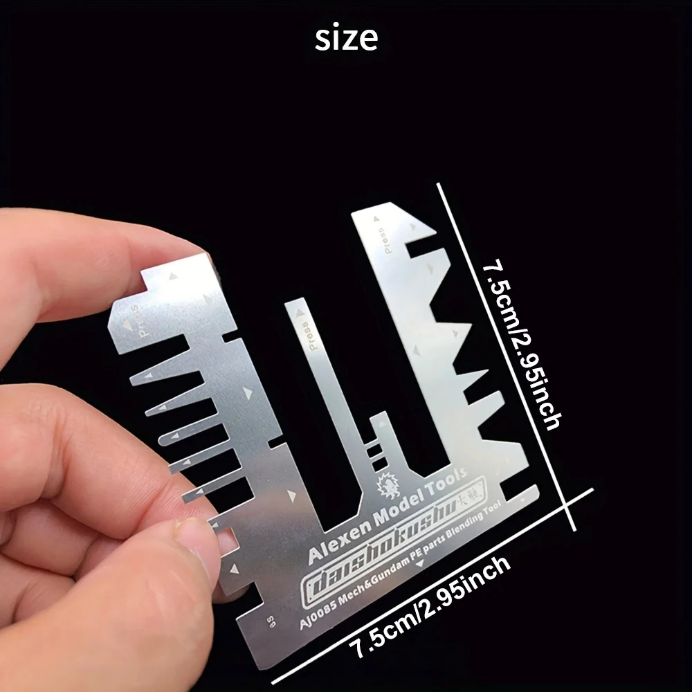 Tanks Ships Photo Etched Parts Bending Tool Hand Pressure Auxiliary Ruler
