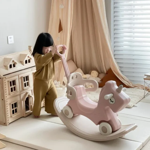 2 In 1 Rocking Horse Yo-yo Car Baby One Year Old Gift Toy Children's Rocking Rocking Horse Car Horse Toys For Kids Ride In Toys 6