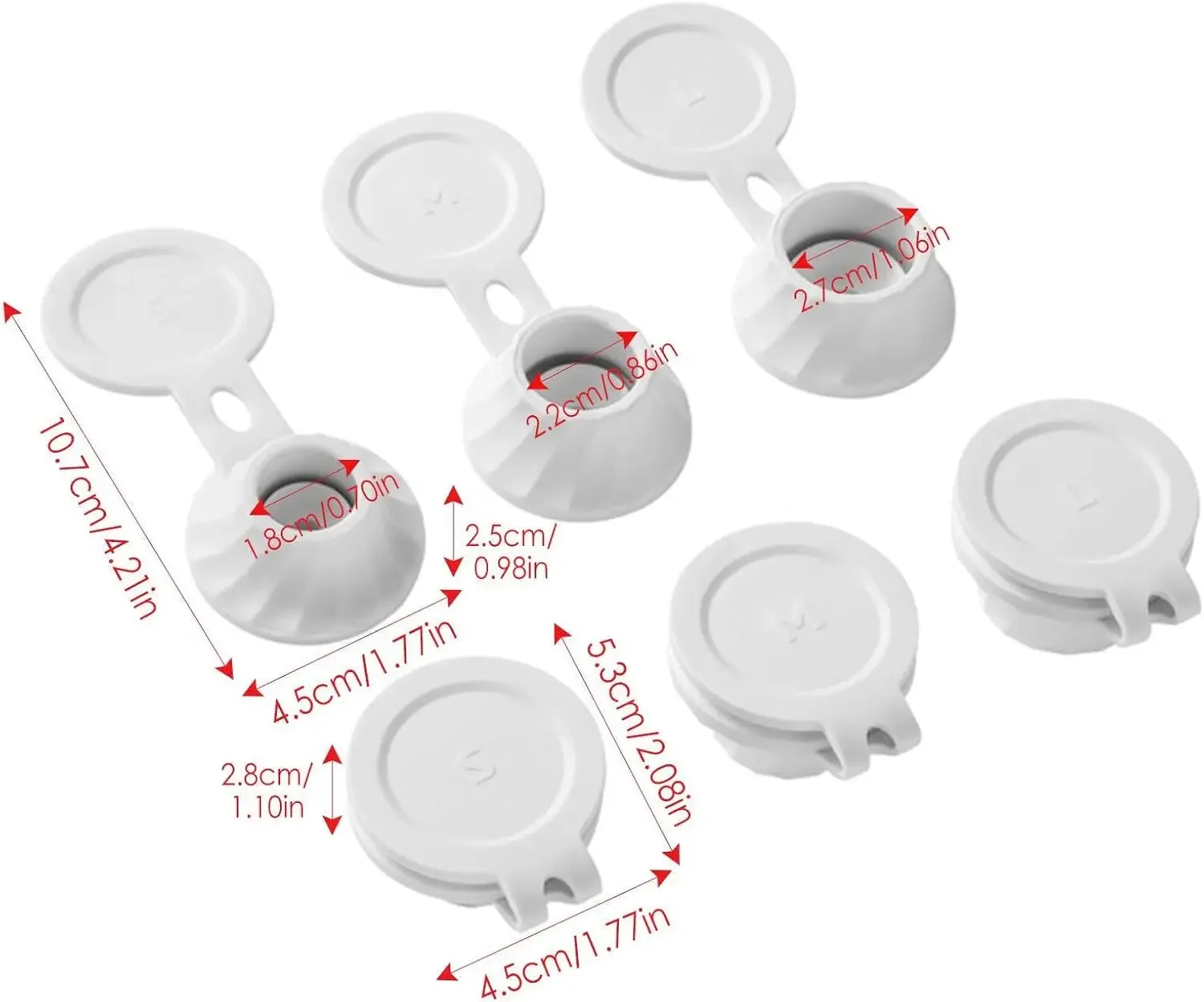 3pcs Inverted Leakproof Lid 5