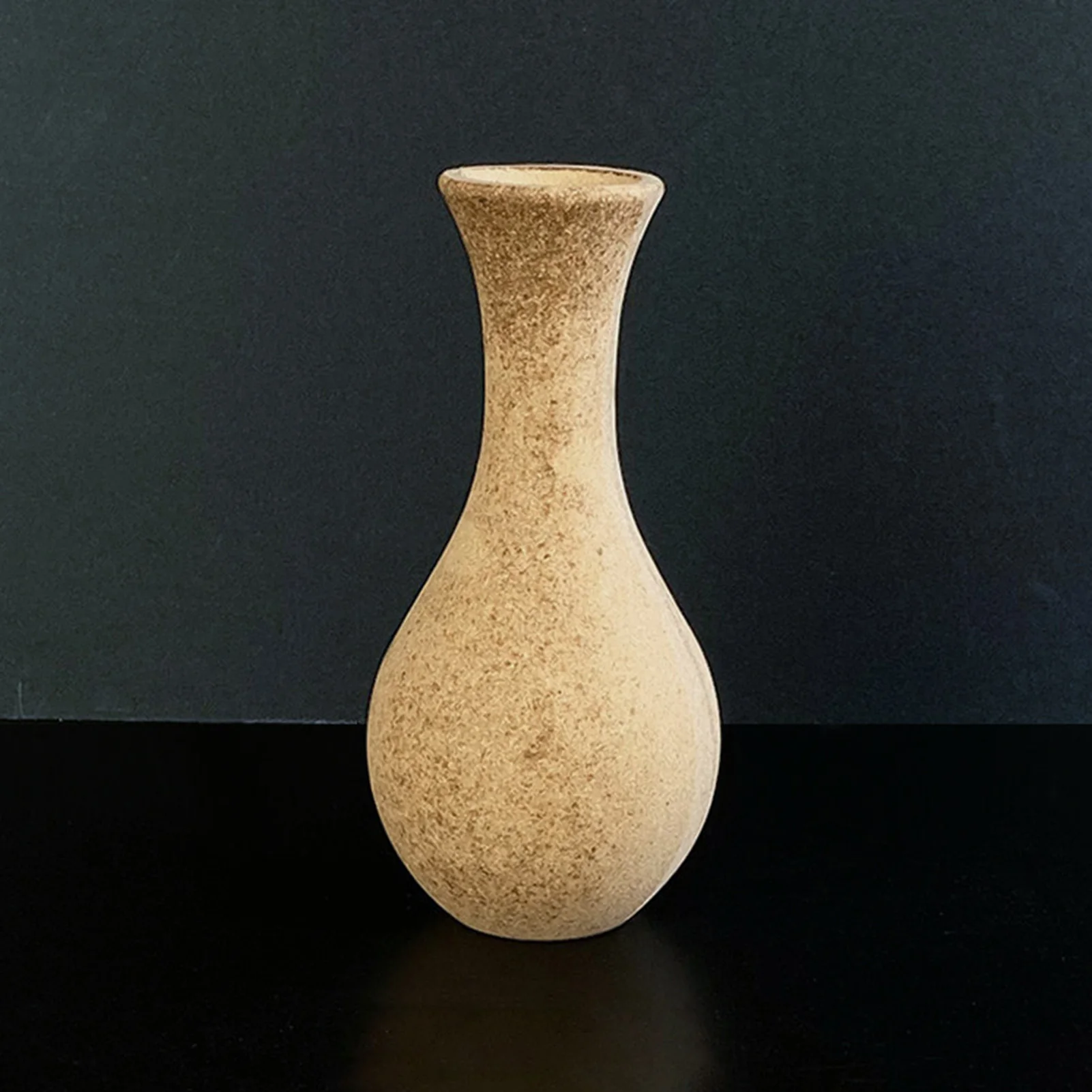 Wooden Flower Vase Retro Flower Bottle Dining Table Decorations Nordic Room Tabletop Ornament  DIY Art Craft Vase for Home 4