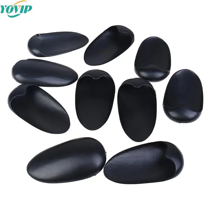 

10 пар, черные пластиковые накладки на уши для волос