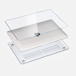 Sleek Black Clear Hard Laptop Cover & Sleeve for Pro13 M3 M2 M1 Chip (Transparent)