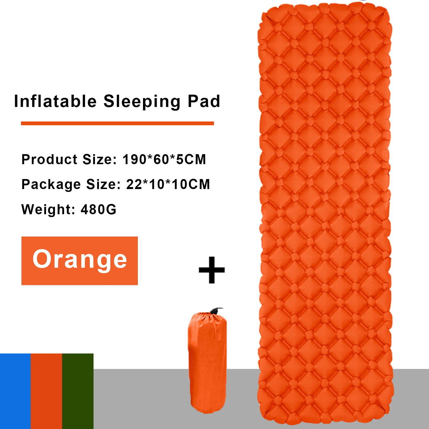 

Nylon TPU Sleeping Pad Waterproof Ultra Light Weight Foam Sleep Mat Self Inflatable Outdoor Camping Air Mattress