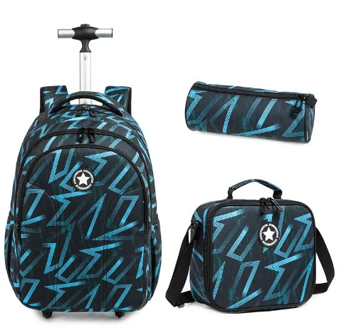 Children school Rolling backpack for girls Children Rolling School Wheeled backpack set for boys School Trolley Bag On wheels 1