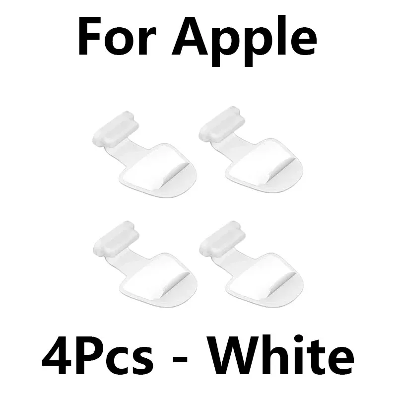 4pcs-For Apple-White