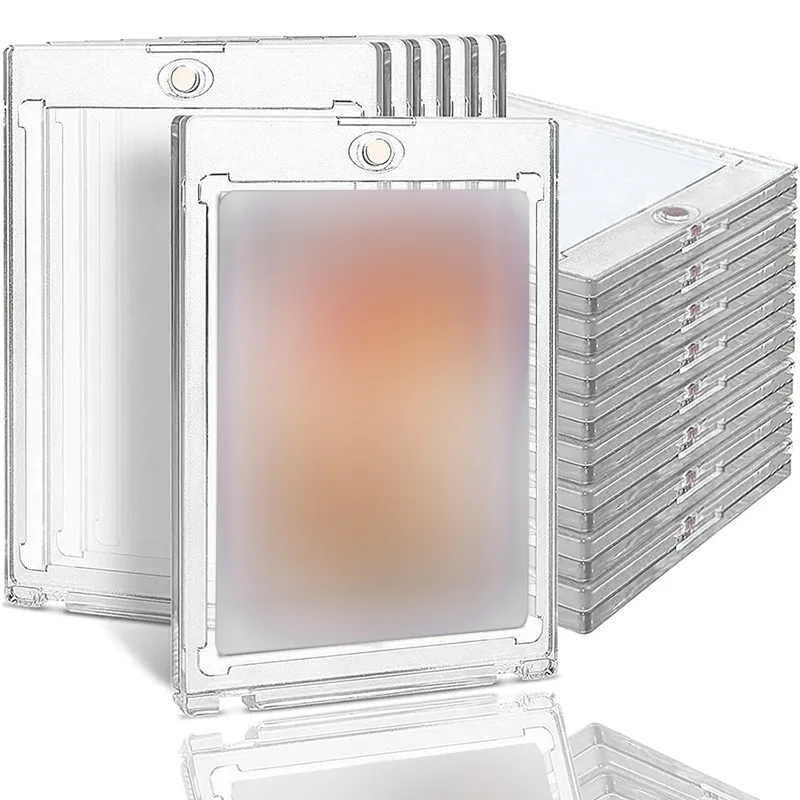 Magnetic Holder Trading Cards Protectors 35PT Hard Plastic Sleeves Display Case Pokemon Baseball Sports Standard Card