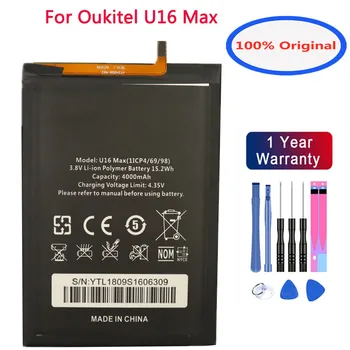 Newl High Quality Oukitel U16 Max Replacement Battery For Oukitel U16 Max Smart Cell Phone Batteries Batteria 4000mAh+Gift Tools