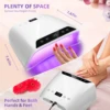 72LEDS Nail Drying Lamp For Nails Gel Polish With 4 Timer Setting HD Display Screen Auto Sensor Professional Nail Drying Machine 6