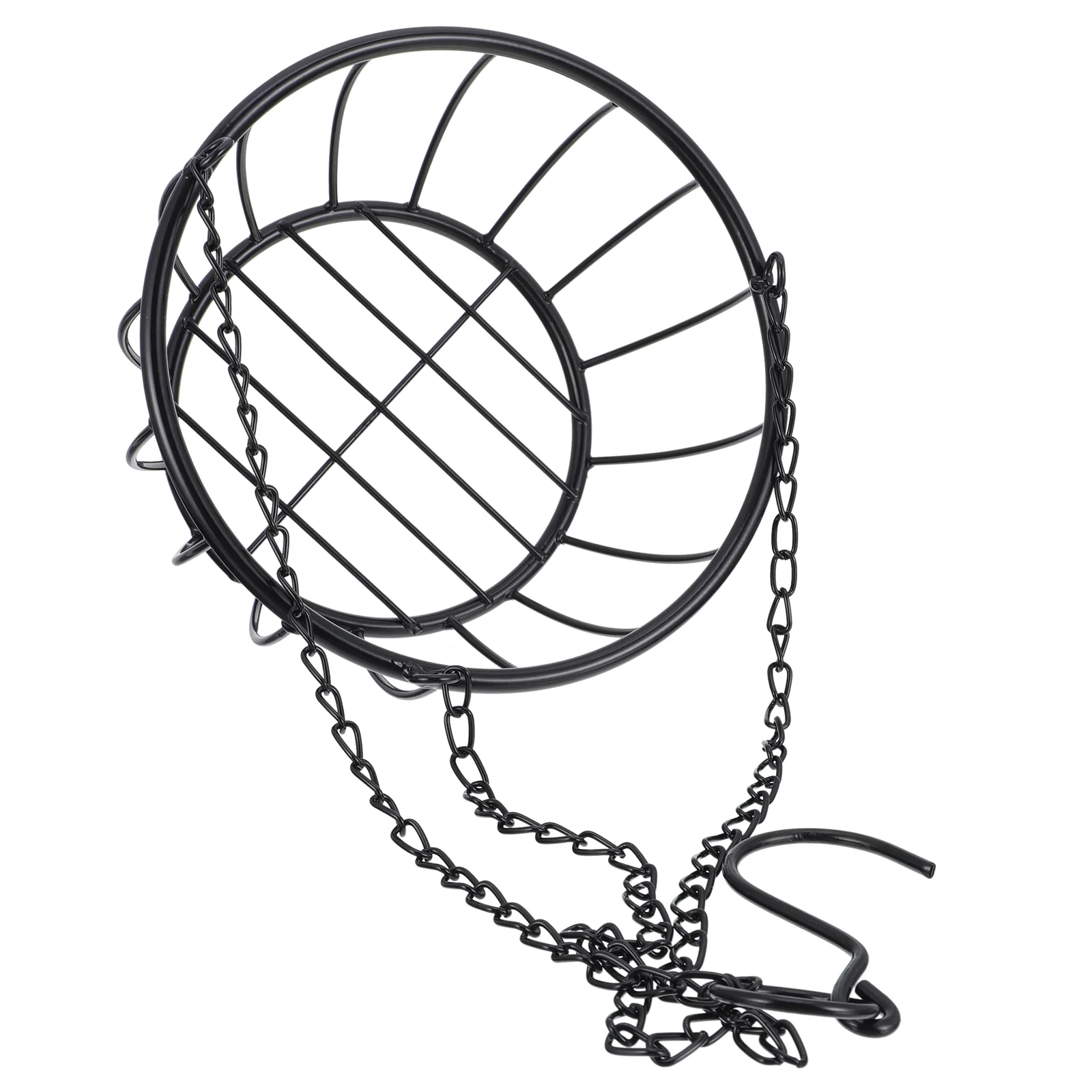 

Bucket Flower Holder Planter Wrought Iron Hanging Pot Containers for Plants Balcony Basket
