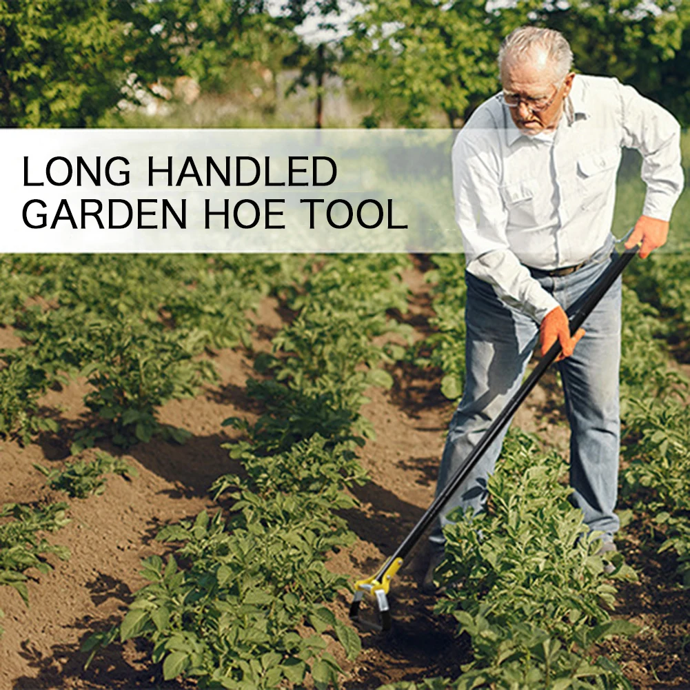 1.2m Double Edge Actions Weeder Hoe Portable Stirrup Necessary Gardening Tools For Farming