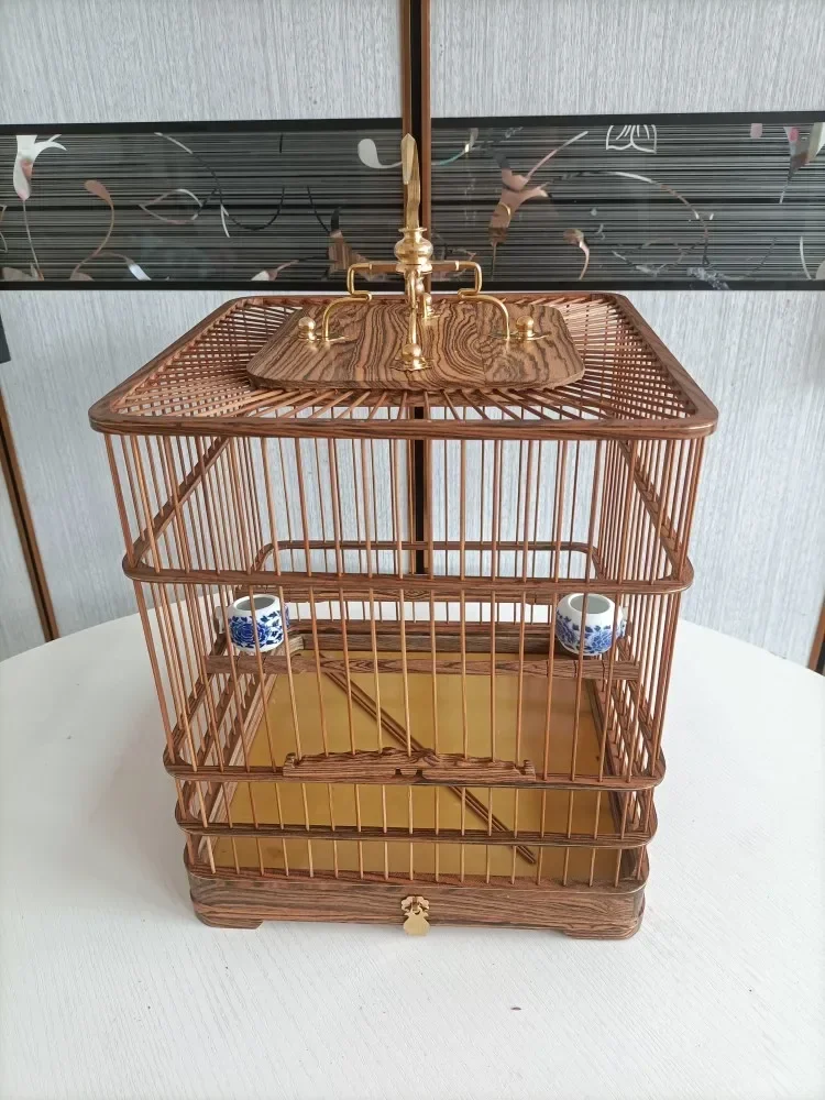 Wooden Large Bird Cages Vintage Luxury Parrot Small Budgie Bird Cages Portable Canary Breeding Vogelkooi Birds Supplies