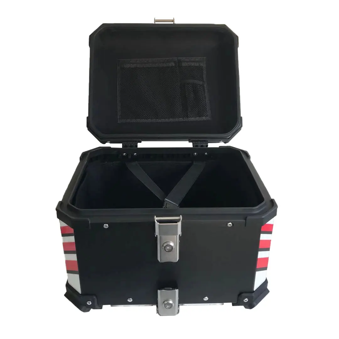Zhuitu 45L Box Per Delivery Rider Off Road Scatola Di Alluminio Touratech Casco Evo Moto Posteriore Tail Top Box